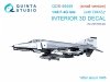 Quinta Studio QDS-48449 F-4G late 3D-Printed & coloured Interior on decal paper (Zoukei Mura SWS) (Small version) 1/48
